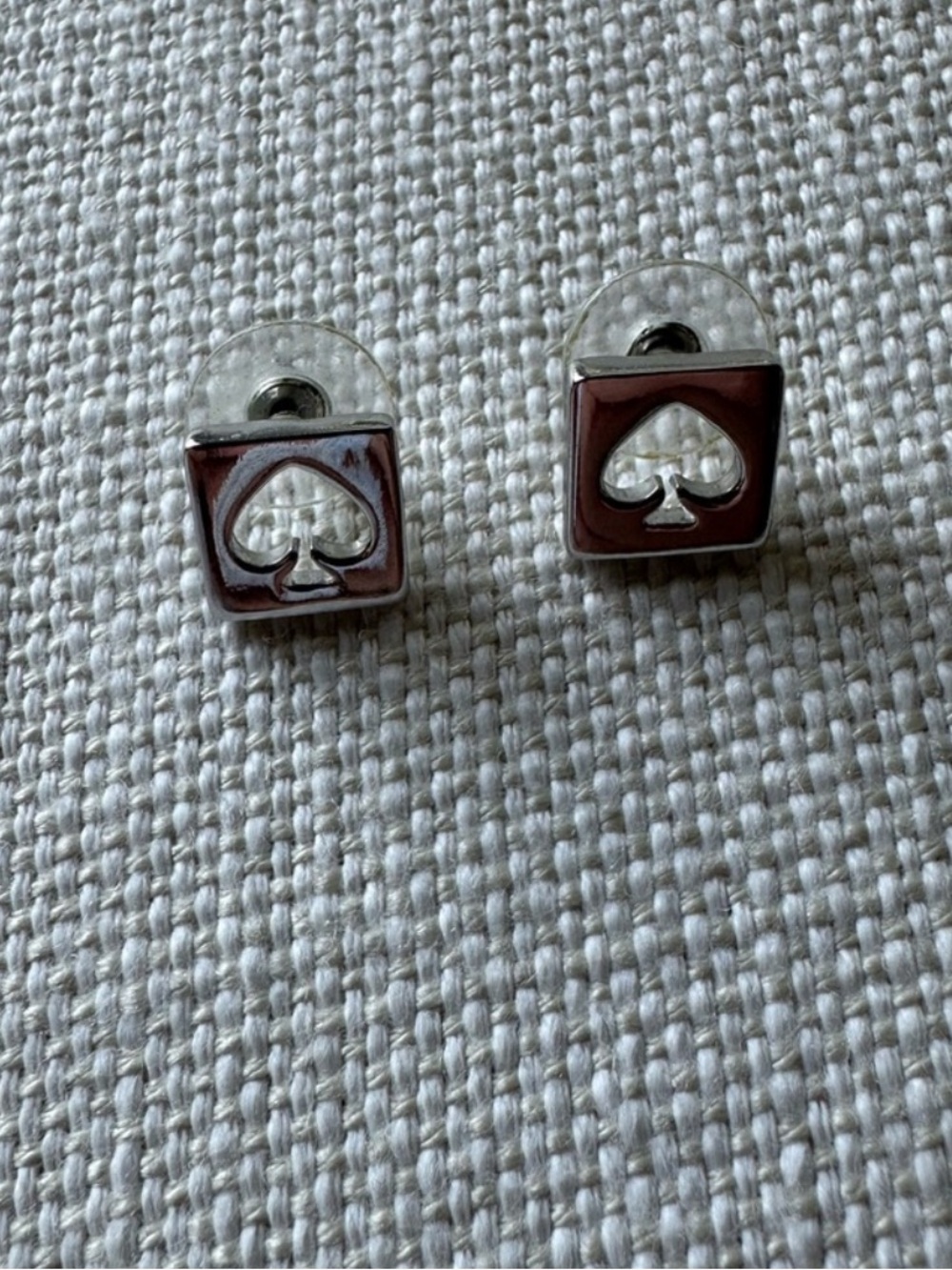 Kate Spade Silver Tone Stud Earrings